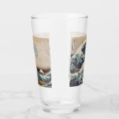 De Grote Golf van Kanagawa Glas (Rechts)