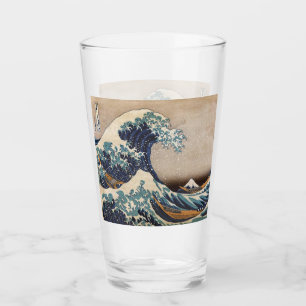 De Grote Golf van Kanagawa Glas