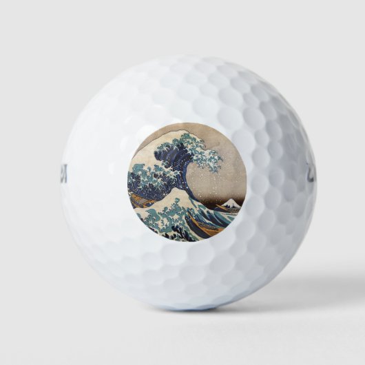 De Grote Golf van Kanagawa Golfballen (Voorkant)
