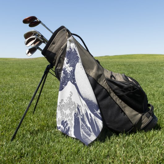 De Grote Golf van Kanagawa Golfhanddoek (Groen)