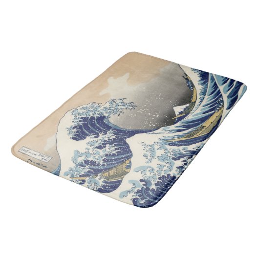 De Grote Golf van Kanagawa Hokusai Badmat (Gekanteld)