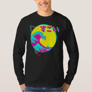 De Grote Golf van Kanagawa Hokusai berg Fuji Japa T-shirt