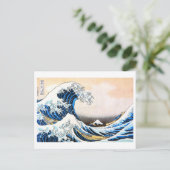 De Grote Golf van Kanagawa, Hokusai Briefkaart (Staand voorkant)