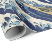 De Grote Golf van Kanagawa Hokusai Cadeaupapier (Rol Hoek)