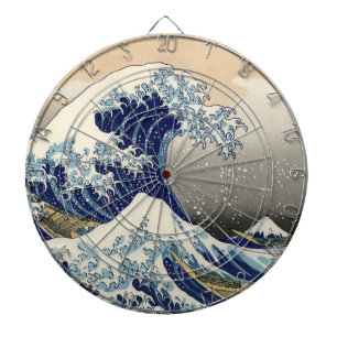 De Grote Golf van Kanagawa Hokusai Dartbord