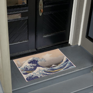 De Grote Golf van Kanagawa Hokusai Deurmat
