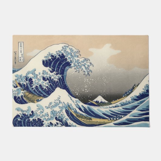 De Grote Golf van Kanagawa Hokusai Deurmat (Voorkant)
