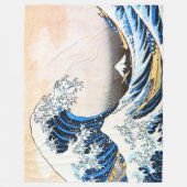 De Grote Golf van Kanagawa, Hokusai Fleece Deken (Voorkant)