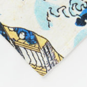 De Grote Golf van Kanagawa, Hokusai Fleece Deken (Hoek)