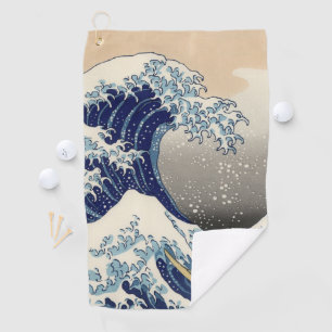 De Grote Golf van Kanagawa Hokusai Golfhanddoek
