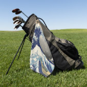 De Grote Golf van Kanagawa Hokusai Golfhanddoek (Groen)