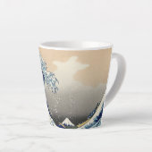 De Grote Golf van Kanagawa Hokusai Latte Mok (Rechterhoek)