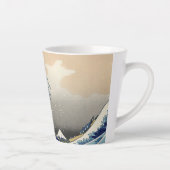 De Grote Golf van Kanagawa Hokusai Latte Mok (Rechts)