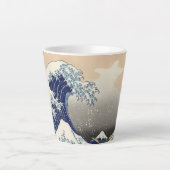 De Grote Golf van Kanagawa Hokusai Latte Mok (Voorkant)
