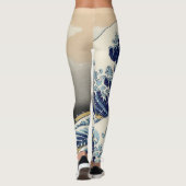 De Grote Golf van Kanagawa Hokusai Leggings (Achterkant)