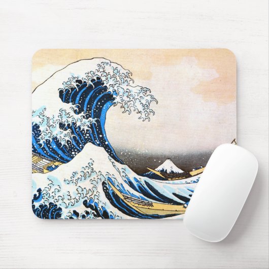 De Grote Golf van Kanagawa, Hokusai Muismat (Met muis)