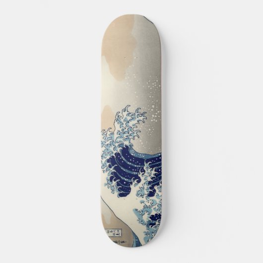 De Grote Golf van Kanagawa Hokusai Persoonlijk Skateboard (Voorkant)