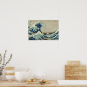 De Grote Golf van Kanagawa (Hokusai) Poster (Keuken)
