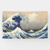 De Grote Golf van Kanagawa Hokusai Spandoek (Horizontaal)