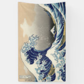 De Grote Golf van Kanagawa Hokusai Spandoek (Verticaal)