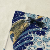 De Grote Golf van Kanagawa Hokusai Strandlaken (In situ)