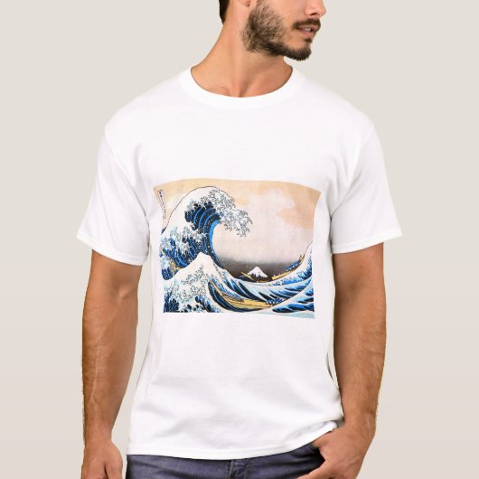 De Grote Golf van Kanagawa, Hokusai T-shirt (Voorkant)