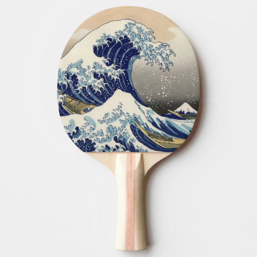 De Grote Golf van Kanagawa Hokusai Tafeltennisbatje (Voorkant)