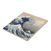De Grote Golf van Kanagawa Hokusai Tegeltje (Zijkant)