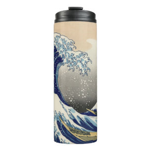 De Grote Golf van Kanagawa Hokusai Thermosbeker