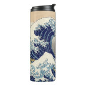 De Grote Golf van Kanagawa Hokusai Thermosbeker (Gedraaid links)