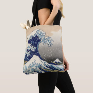 De Grote Golf van Kanagawa Hokusai Tote Bag