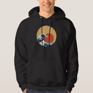 De Grote Golf van Kanagawa Hokusai Vintage Hoodie
