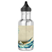 De Grote Golf van Kanagawa - Hokusai Waterfles (Rechts)