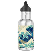 De Grote Golf van Kanagawa - Hokusai Waterfles (Links)