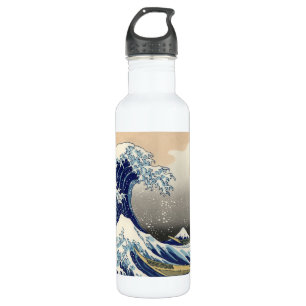 De Grote Golf van Kanagawa Hokusai Waterfles