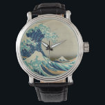 De Grote Golf van Kanagawa Horloge<br><div class="desc">De Grote Golf van Kanagawa. De Grote Golf van Kanagawa (神 奈 裏 Kanagawa-oki nami ura?, "In de welstand van een golf van Kanagawa"/"Onder de golf van Kanagawa"), ook wel bekend als de Grote Golf of gewoon de Wave, is een houtsblokafdruk van de Japanse ukiyo-e kunstenaar Hokusai. Het werd ergens...</div>