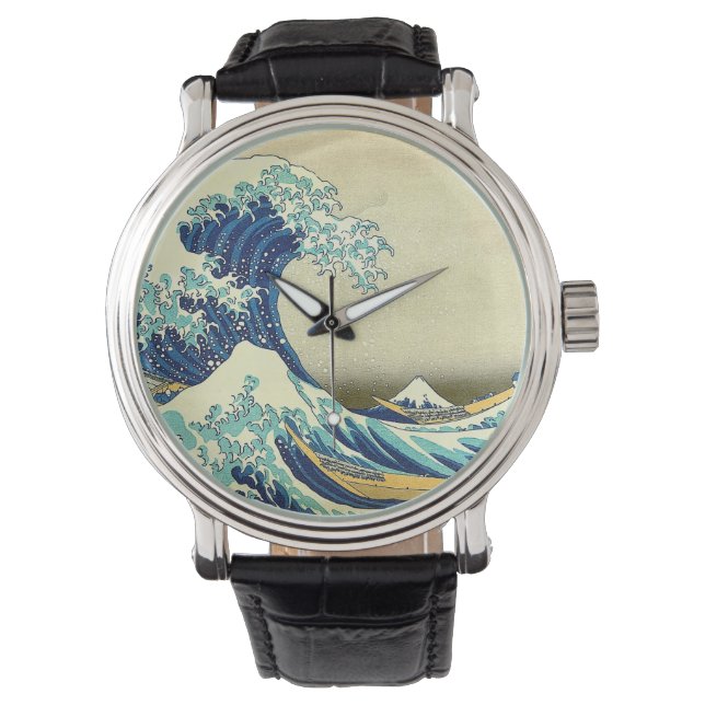 "De Grote Golf van Kanagawa" Horloge (Voorkant)