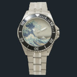 De Grote Golf van Kanagawa Horloge<br><div class="desc">The Great Wave Watch The Great Wave off Kanagawa, ook bekend als The Great Wave of Just The Wave, is een houtsblokafdruk van de Japanse kunstenaar Katsushika Hokusai. Een voorbeeld van ukiyo-e-kunst: het werd ergens tussen 1830 en 1833 gepubliceerd als de eerste in de reeks van Hokusai, zesendertig Uitzichten van...</div>