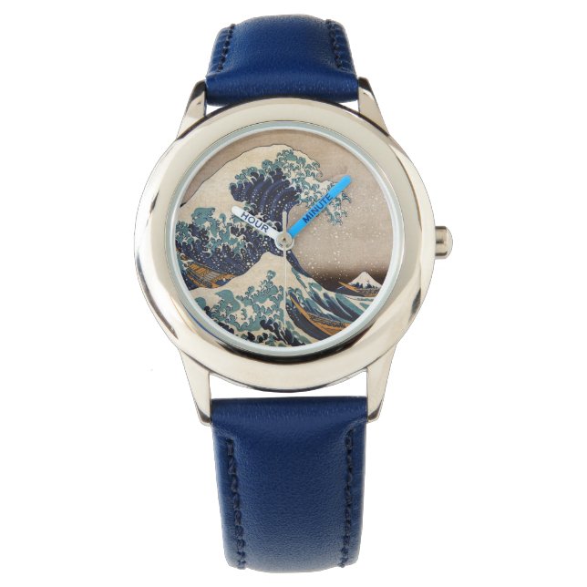 De Grote Golf van Kanagawa Horloge (Voorkant)
