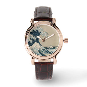 De Grote Golf van Kanagawa Horloge
