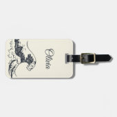 De Grote Golf van Kanagawa illustratie Bagagelabel (Voorkant horizontaal)