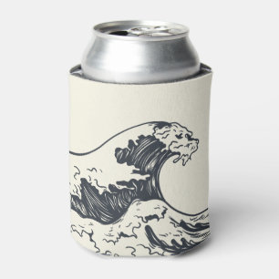 De Grote Golf van Kanagawa illustratie Blikjeskoeler