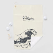 De Grote Golf van Kanagawa illustratie Golfhanddoek (Insitu)
