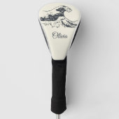 De Grote Golf van Kanagawa illustratie Golfheadcover (Voorkant)