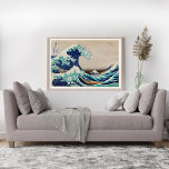 De Grote Golf van Kanagawa  illustratie Poster<br><div class="desc">Kunstprinten voor de muur en remix van poster uit het oorspronkelijke schilderij van Katsushika Hokusai</div>