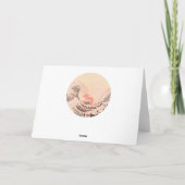 De grote golf van kanagawa in zonsopgang kaart (Achterkant)