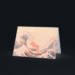 De grote golf van kanagawa in zonsopgang kaart<br><div class="desc">De grote golf van kanagawa in zonsopgang</div>