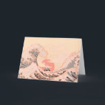 De grote golf van kanagawa in zonsopgang kaart<br><div class="desc">De grote golf van kanagawa in zonsopgang</div>