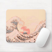 De grote golf van kanagawa in zonsopgang muismat (Met muis)