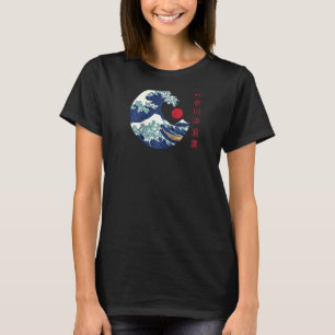 De Grote Golf van Kanagawa Japanse esthetische Ra T-shirt
